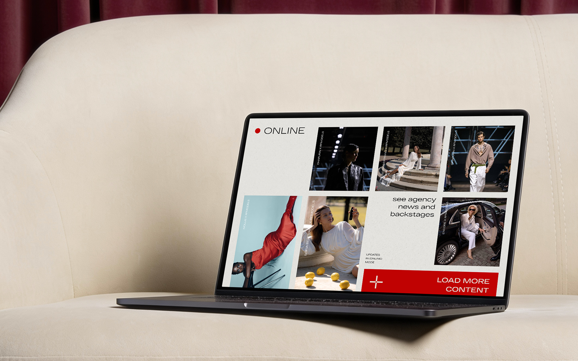 RFMODELS. Редизайн и разработка многостраничного сайта для одного из крупнейших модельных агентств России