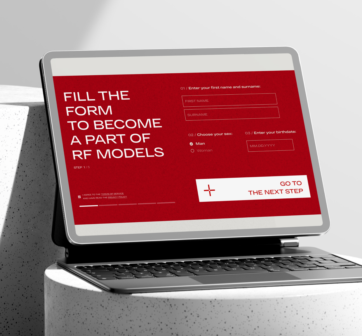 RFMODELS. Редизайн и разработка многостраничного сайта для одного из крупнейших модельных агентств России