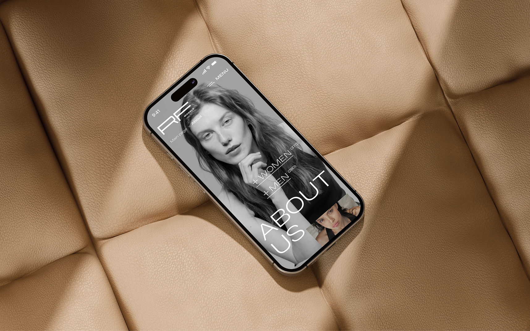 RFMODELS. Редизайн и разработка многостраничного сайта для одного из крупнейших модельных агентств России