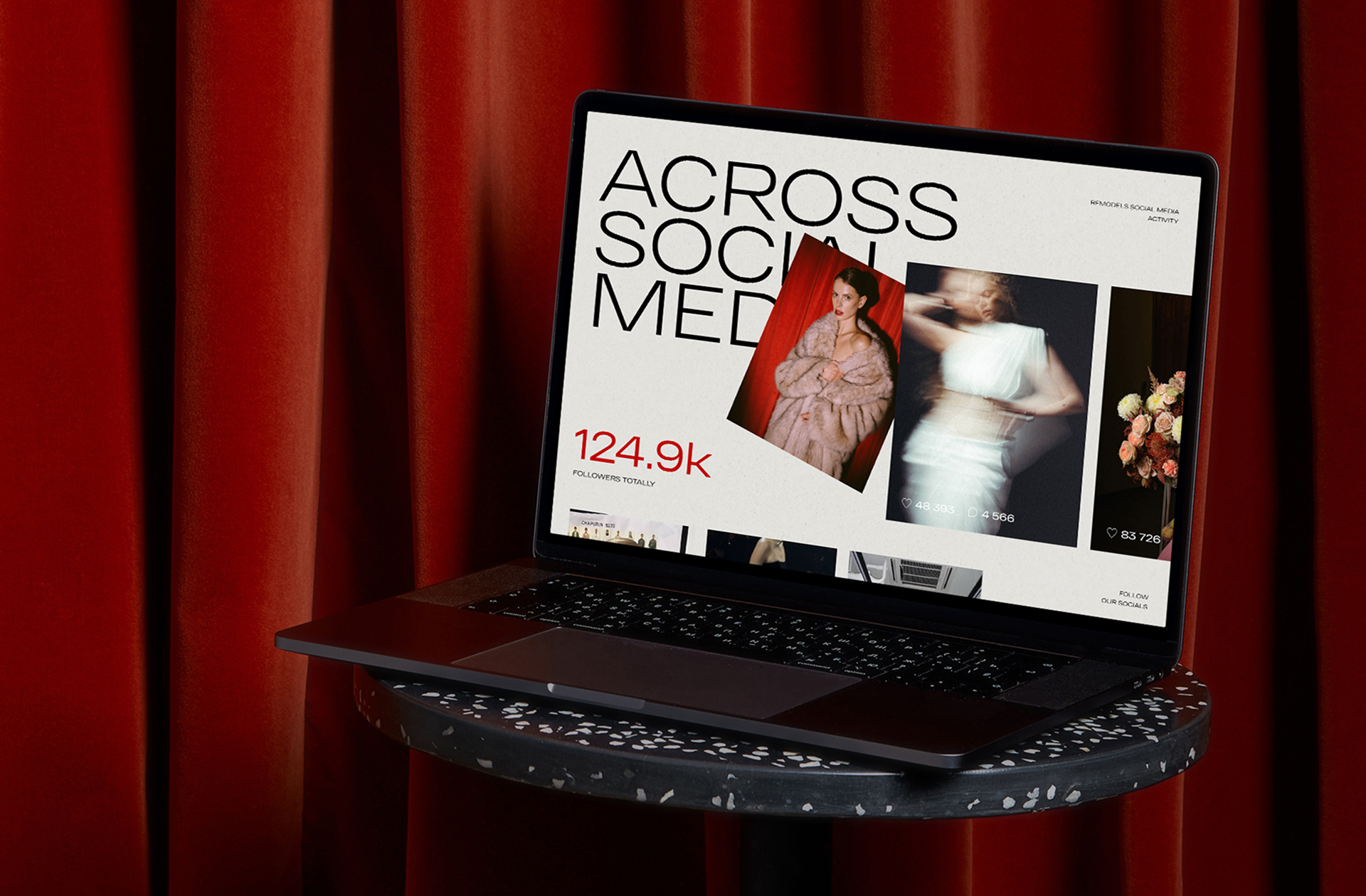 RFMODELS. Редизайн и разработка многостраничного сайта для одного из крупнейших модельных агентств России