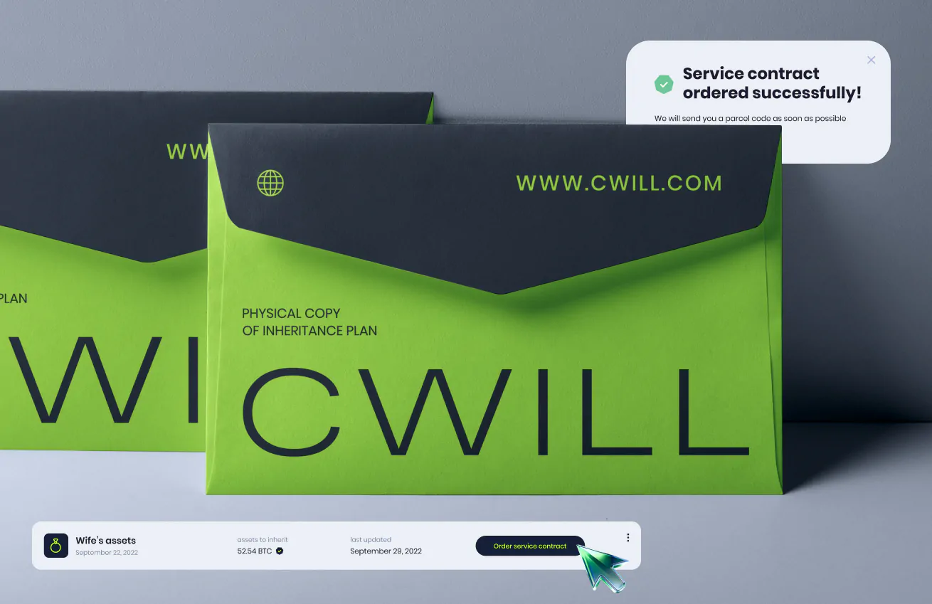 Веб-сервис Cwill — инновационный личный кабинет менеджмента криптоактивов, платежных поручений, завещаний
